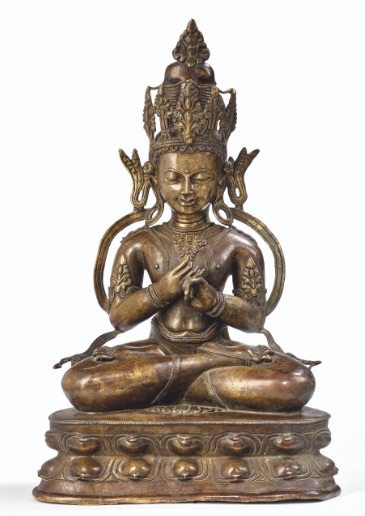 14th c., Tibet, Vairocana, bronze, 44 cm, sale 19974, 09jun21, Art d'Asie lot 62, Paris Christie's